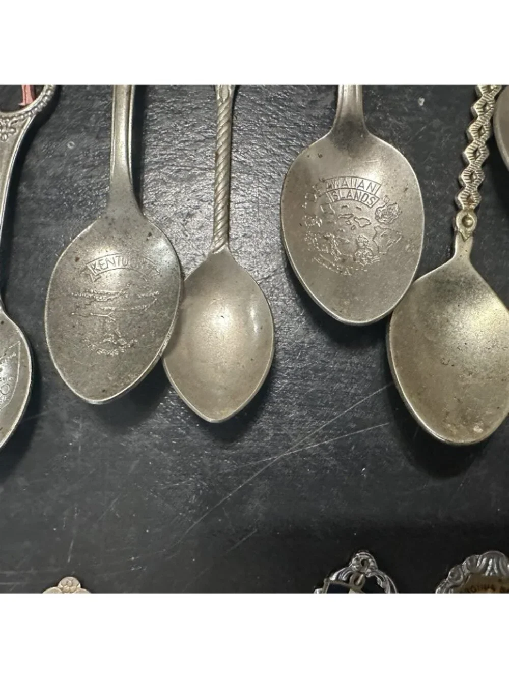 15 PIECE LOT VINTAGE COLLECTIBLE SOUVENIR SPOON USA STATES Japan